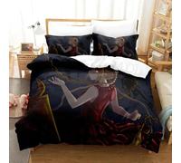 Parure De Lit De Luxe Imprimee En 3d Avec Housse De Couette Et Taie D'oreiller Motif Dessin Anime Darwin's Game