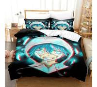 Parure De Lit De Luxe Imprimee En 3d Avec Housse De Couette Et Taie D'oreiller Motif Dessin Anime Darwin's Game