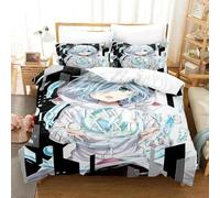 Parure De Lit De Luxe Imprimee En 3d Avec Housse De Couette Et Taie D'oreiller Motif Dessin Anime Darwin's Game