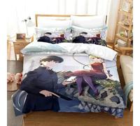 Parure De Lit De Luxe Imprimee En 3d Avec Housse De Couette Et Taie D'oreiller Motif Dessin Anime Darwin's Game