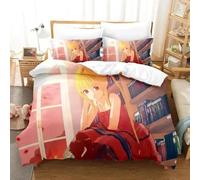 Parure De Lit De Luxe Imprimee En 3d Avec Housse De Couette Et Taie D'oreiller Motif Dessin Anime Darwin's Game