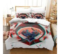 Parure De Lit De Luxe Imprimee En 3d Avec Housse De Couette Et Taie D'oreiller Motif Dessin Anime Darwin's Game