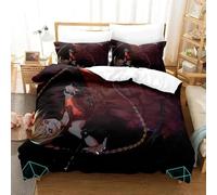 Parure De Lit De Luxe Imprimee En 3d Avec Housse De Couette Et Taie D'oreiller Motif Dessin Anime Darwin's Game