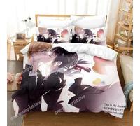 Parure De Lit De Luxe Imprimee En 3d Avec Housse De Couette Et Taie D'oreiller Motif Kaguya-Sama Love Is War Miss Huiye