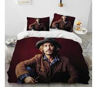 Parure De Lit De Luxe Imprimee En 3d Johnny Depp, Housse De Couette, Taie D'oreiller, King Size Et Queen Size Pour Enfants