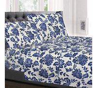 Parure de lit de Luxe Respirants avec élastique Complet et Sangles d'angle sécurisées intégrées - Collection 1800 Supreme Extra Douce avec Poche Profonde, lit jumeau, Toscane