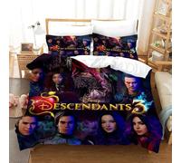 Parure De Lit Descendants 3 Pour Adolescents Et Enfants, Housse De Couette, Couette Douce, Housse De Couette, Taie D'oreiller