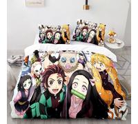 Parure De Lit Dessin Anime Demon Slayer Devil's Blade, Housse De Couette Et Taie D'oreiller, Kimetsu No Yaiba, Pour Filles
