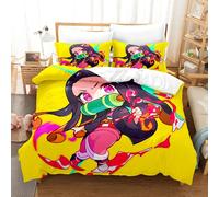 Parure De Lit Dessin Anime Demon Slayer Devil's Blade Kimetsu No Yaiba Tanjirou Nezuko Pour Filles