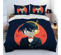 Parure De Lit Dessin Anime Détective Conan, Housse De Couette Et Taie D'oreiller, Pour Enfants, Taille King/Queen