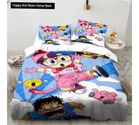 Parure De Lit Dessin Anime Dr S-Slump Arale, Ensemble De Literie Mignon Avec Drap, Housse De Couette En Microfibre Ou Polyester Pour Lit King Size Et Double