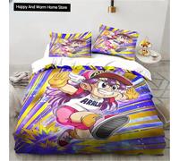 Parure De Lit Dessin Anime Dr S-Slump Arale, Ensemble De Literie Mignon Avec Drap, Housse De Couette En Microfibre Ou Polyester Pour Lit King Size Et Double