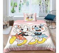 Parure De Lit Dessin Anime The Cuphead Show, Ensemble De Literie Exquis, Housse De Couette, Ensemble De Literie, Cadeau D'anniversaire
