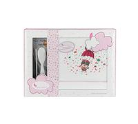 Parure de lit d'hiver 3 pièces en coraline extra douce (housse de couette, drap et taie d'oreiller) (parachute BCO rose)