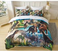 Parure De Lit Dinosaures Pour Enfants, Ensemble De Literie Avec Housse De Couette Pour Jeu Party Cadeaux D'anniversaire De Noël Pour Garçons Filles Et Enfants-A||220x240 cm
