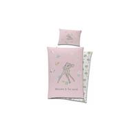Parure de lit - DISNEY - Bambi - Housse de couette réversible - 100% coton - Rose