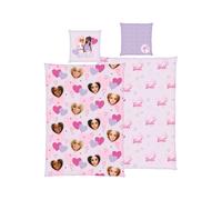 Parure de lit double face Barbie, 140 x 200 cm (violet)