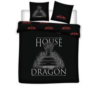 Aymax! Parure de lit double réversible House of the Dragon 220 x 240 cm