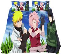 Parure De Lit Double Lalks Kpoybiay - Parure De Lit Anime Ninja Avec 1 Couette + 2 Taies D'oreiller, Microfibre Ultra Douce, Facile D'entretien, Décoration De Chambre Parfaite