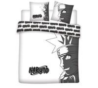 Parure de Lit double - Naruto Shippuden - Housse de couette 240x220 cm - 2 Taies 65x65 cm - Oeko Tex - Polycoton