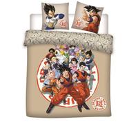 Parure de Lit - DRAGON BALL - Réversible - 240x220 cm - 2 Taies 65x65 cm - Hypoallergénique