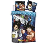 Parure de Lit - DRAGON BALL Z - Dragon Ball Super - 140x200 cm - Lavable en machine - Enfant