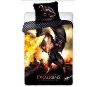 Dragons Linge de Lit 140×200 cm, 70×90 cm FRA593965 Parue de lit enfants. 140 x 200