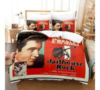 Parure De Lit Elvis Presley, Housse De Couette Confortable Imprimée En 3d Avec Taies D'oreiller, Linge De Lit, Linge De Maison