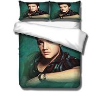 Parure De Lit Elvis Presley Imprimée En 3d, Housse De Couette Confortable Avec Taies D'oreiller, Linge De Lit, Linge De Maison