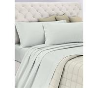 Parure de lit en Coton, 100% Coton, Respirant sans substances nocives, qualité certifiée Standard 100 par Oeko-TEX Confiance au Textile, 1 Place et demie, COL Blanc, Designed in Italy