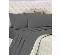 Parure de lit en Coton, 100% Coton, Respirant sans substances nocives, qualité certifiée Standard 100 par Oeko-TEX Confiance au Textile, 1 Place et demie, COL Gris, Designed in Italy