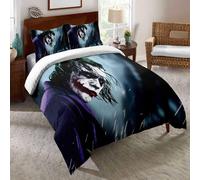 Parure De Lit En Coton Joseph Kerr, Motif Joker, Jupe De Lit, 2 Taies D'oreiller, Housse De Couette, Bordure Eric