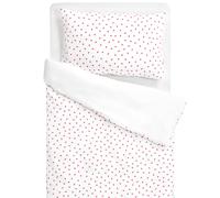 Parure De Lit En Gaze De Coton Réversible Lovio Rouge 100X140