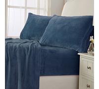 Parure de lit en micro polaire ultra douce avec poches très profondes | Ensemble de draps en molleton en velours extra doux | Polaire super moelleuse | Velours pelucheux et chaud | Collection Tribeca