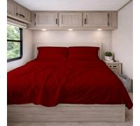 Parure de lit en microfibre pour camping-car, 177,8 x 203,2 cm, draps de lit pour camping-car, camping-car et remorques de voyage - Drap-housse de 20,3 cm à 30,5 cm de profondeur