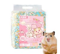 Parure de lit en papier pour petits animaux - Parure de lit douce pour hamster - Litière en papier anti-poussière - Absorbante - Avec contrôle des odeurs - Pour hamsters syriens, hamsters nains