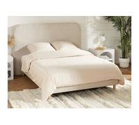 Parure de lit en satin 108 fils/cm² - Housse de couette 220 x 240 cm + 2 taies d'oreiller 63 x 63 cm - Beige - TALORA de PALACIO