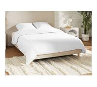 Parure de lit en satin 108 fils/cm² - Housse de couette 240 x 260 cm + 2 taies d'oreiller 63 x 63 cm - Blanc - TALORA de PALACIO