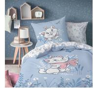 Parure de lit enfant 100% Coton - DISNEY LES ARISTOCHATS SPRING - Bleu - 140x200+63x63cm