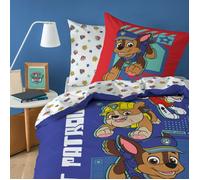 Parure de lit enfant 100% Coton - PAT PATROUILLE PATOU - Bleu - 140x200+63x63cm