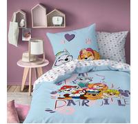 Parure de lit enfant 100% Coton - PAT PATROUILLE WAF - Bleu - 140x200+63x63cm
