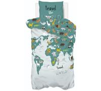 Atmosphera Linge de lit Map of the World Multicolore Enfants