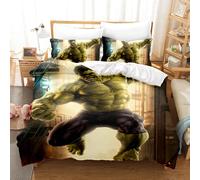 Parure De Lit Enfant Avengers 3d Imprimee, Housse De Couette, 3 Pieces, 1 Couette
