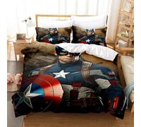 Parure De Lit Enfant Avengers 3d Imprimee, Housse De Couette, 3 Pieces, 1 Couette
