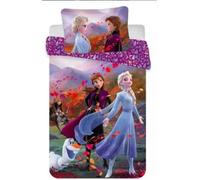 Parure de lit enfant - Disney - La Reine des Neiges - 100% coton - 100x135 cm - Ana et Elsa