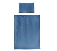 Roba Parure de lit bébé Seashells Bleu Indigo – 2 pièces, housse 100×135 + taie 40×60 – Coton bio