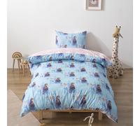 Parure de lit Enfant Fille et garçon en Jolis Motifs - Linge de lit 160x220 Housse de Couette Enfant 1 Personne avec taie Oreiller 50 x 70 Tissu Confort Respirant (Elsa Princesse des Glaces)