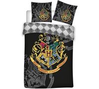 Parure de Lit Enfant - Harry Potter Black - Polyester - Lavable en machine - 140x200 cm
