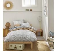 Parure de lit enfant imprimée en coton, taie carrée, sous l'océan bleu clair 140X200