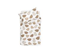 Parure de Lit Enfant Jollein - Miffy and Friends - 100x140 cm - 100% Coton - Certifiée OEKO-TEX - Housse de Couette et Taie d’Oreiller - Set de Literie